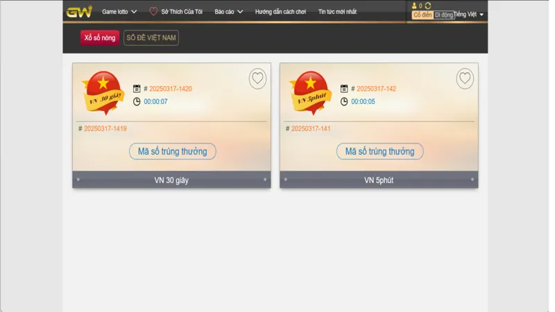 GW xổ số - một trong những đối tác vàng